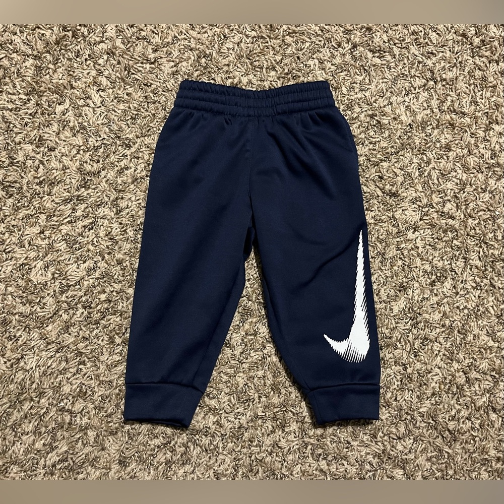 Nike Therma Fit Navy Blue Sweatpants Toddler Boy 2T